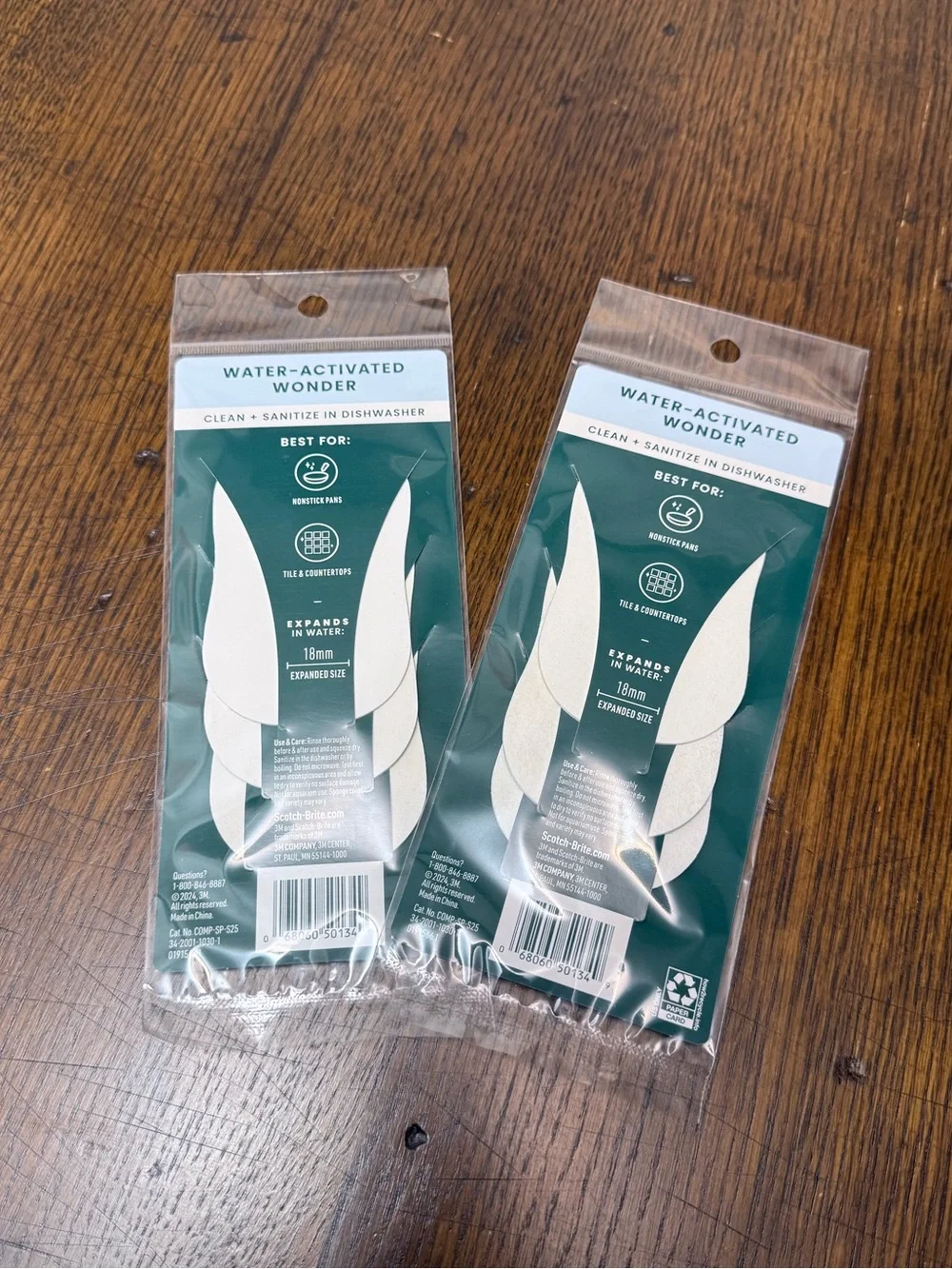 Scotch Brite Pop Up Expanding Non-Scratch Sponges 6-Pack | NWT